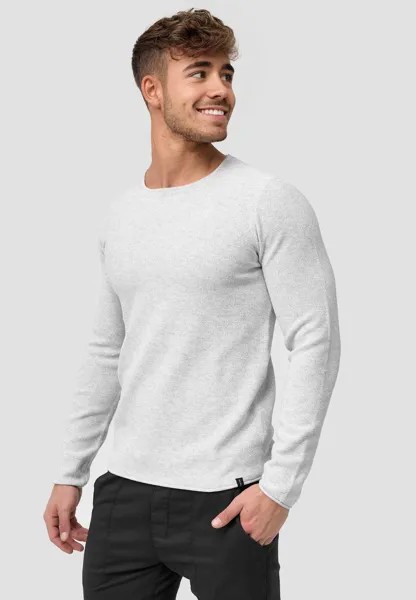 Вязаный свитер LOAKIM INDICODE JEANS, цвет optical white