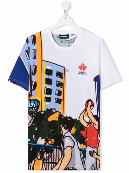 Dsquared2 Kids футболка Maple Leaf