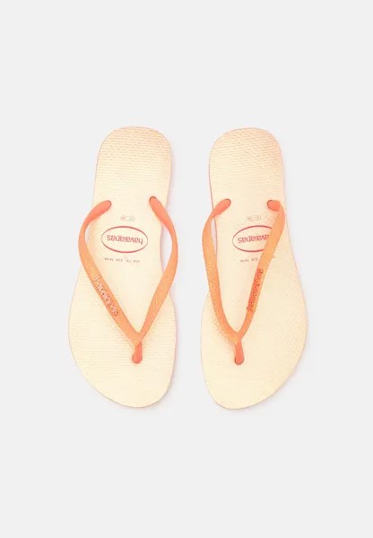 Шлепанцы SLIM GLITTER Havaianas, цвет peach rose