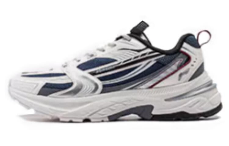 Кроссовки LINING Aurora 2K Lifestyle Shoes Men Low-top Cloud White / Deep Blue, темно-синий