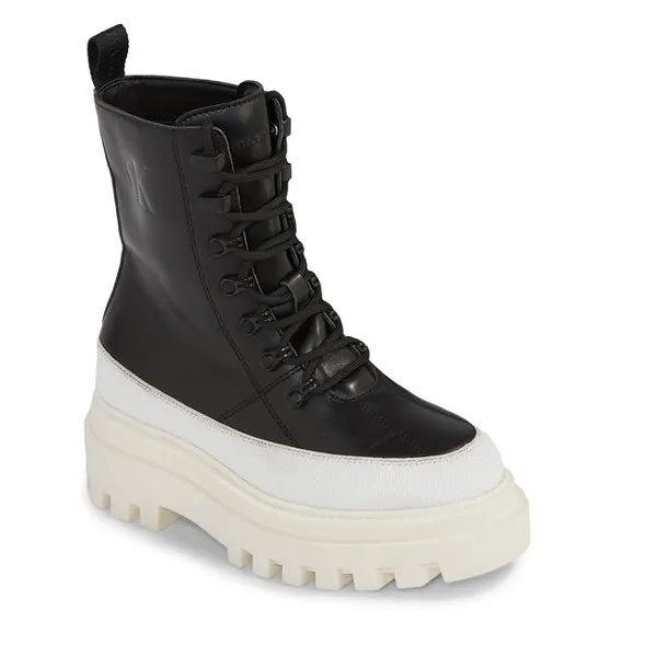 Ботинки Calvin Klein Jeans FlatformLace Up, черный
