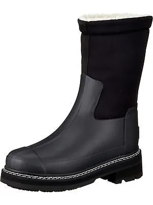 HUNTER Женские черные водостойкие удобные изысканные модельные ботинки с круглым носком 7