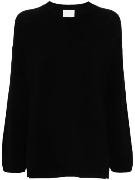 Allude кашемировый свитер с круглым вырезом, черный