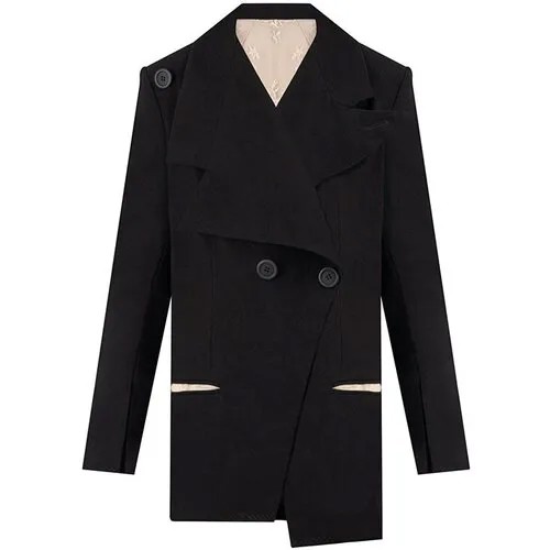Пиджак Alessandra Marchi, средней длины, размер 46, черный