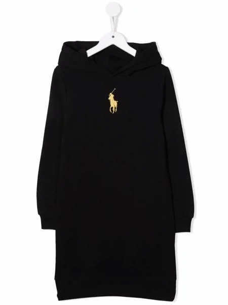 Ralph Lauren Kids платье с вышитым логотипом