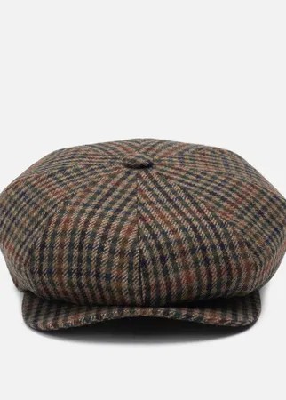 Кепка Hackett Tweed Baker Boy Glen, цвет коричневый, размер XL