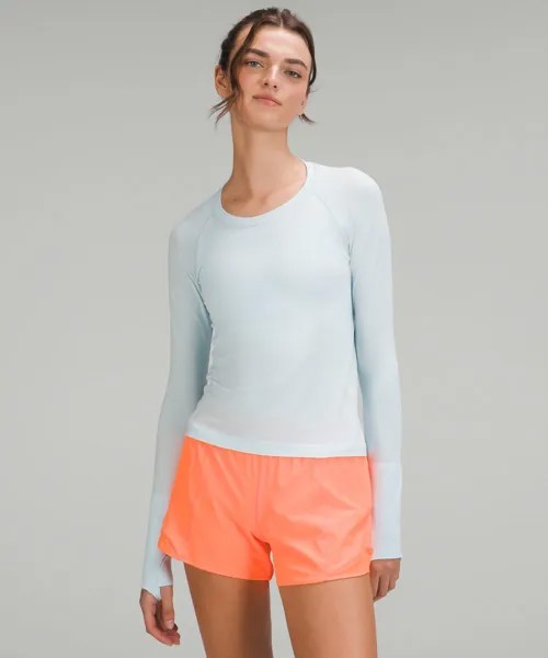 Рубашка с длинным рукавом Swiftly Tech 2.0 Lululemon, синий
