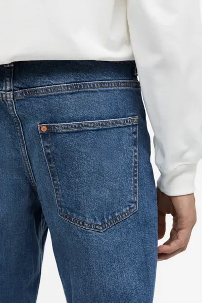 Обычные зауженные джинсы H&M, синий