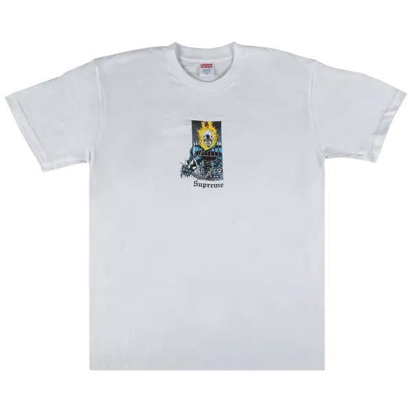 Футболка Supreme Ghost Rider T-Shirt 'White', белый