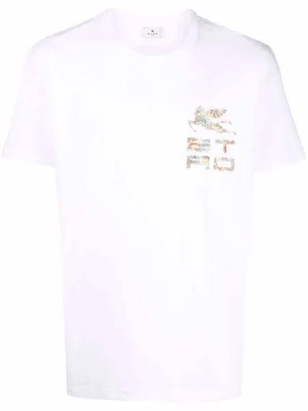 ETRO футболка с вышивкой