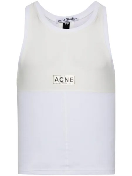 Acne Studios кепка с нашивкой-логотипом, белый