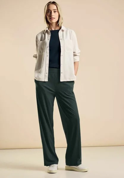 Тканевые брюки CASUAL FIT Street One, пестрый зеленый