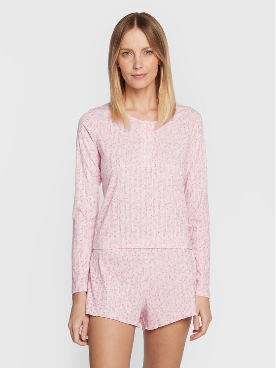 Пижамная футболка стандартного кроя Cotton On, розовый