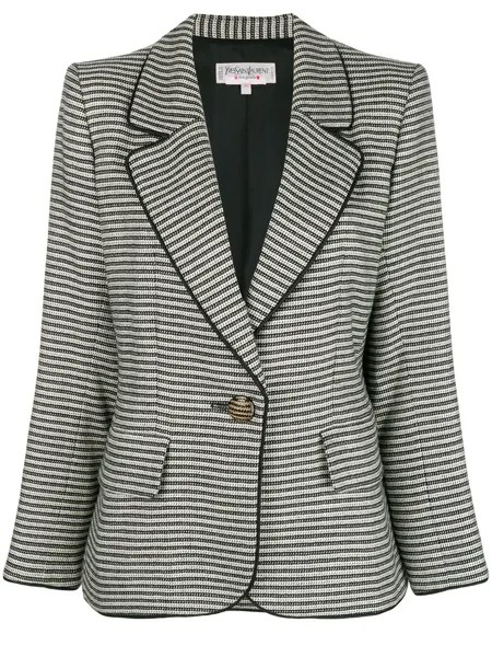 Yves Saint Laurent Pre-Owned пиджак в полоску