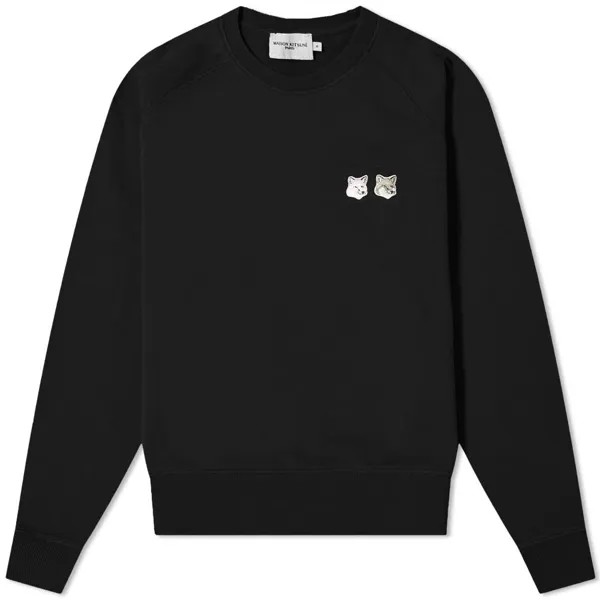 Толстовка Maison Kitsuné Monochrome Double Fox Head Adjusted Sweat