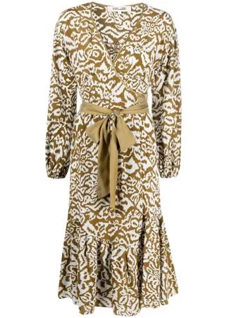 DVF Diane von Furstenberg платье Patricia с леопардовым принтом