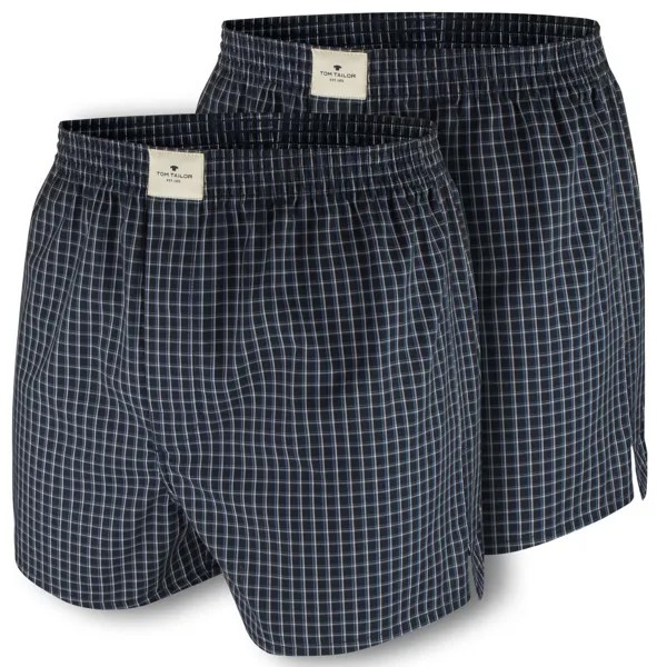 Боксеры Tom Tailor Webboxershorts 2 шт, цвет Dunkelblau kariert