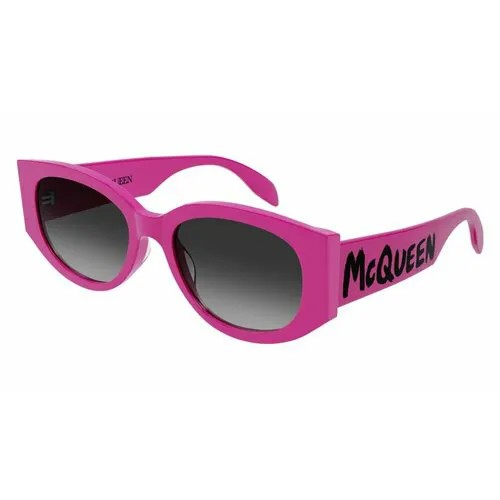 Солнцезащитные очки Alexander McQueen AM0330S 006, прямоугольные, для женщин, черный