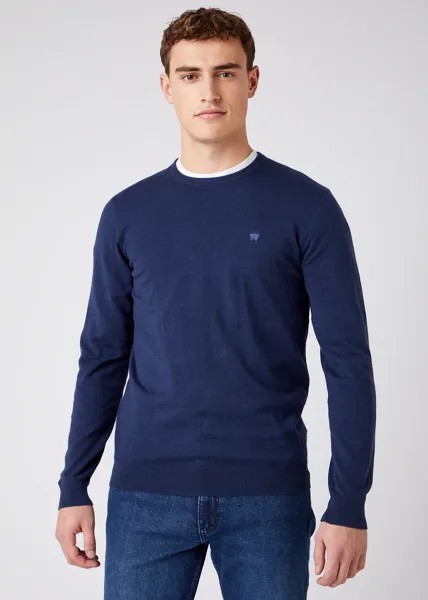 Джемпер мужской Wrangler Crew Knit синий 3XL