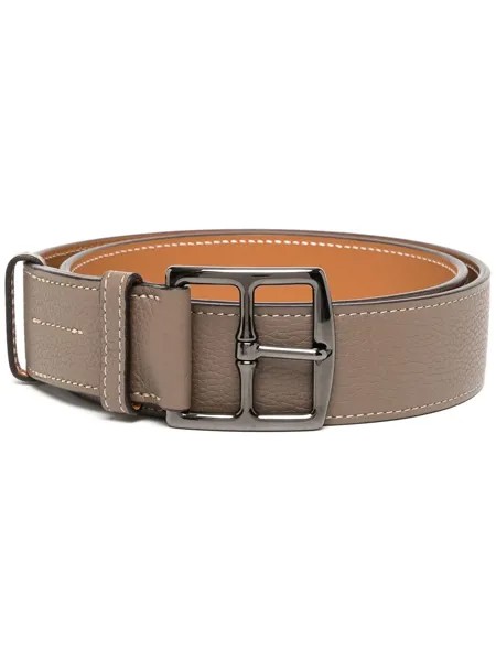 Hermès 2010 pre-owned contrast stitching buckle belt