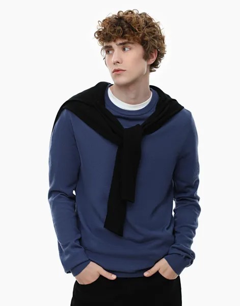 Джемпер мужской Gloria Jeans BSW002189 синий XS (40-42)