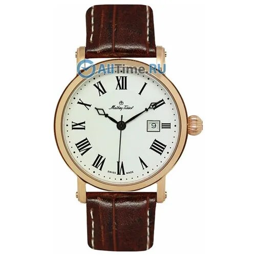 Наручные часы Mathey-Tissot, золотой, коричневый