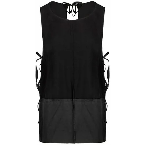Блуза  Hache, нарядный стиль, размер 42, черный