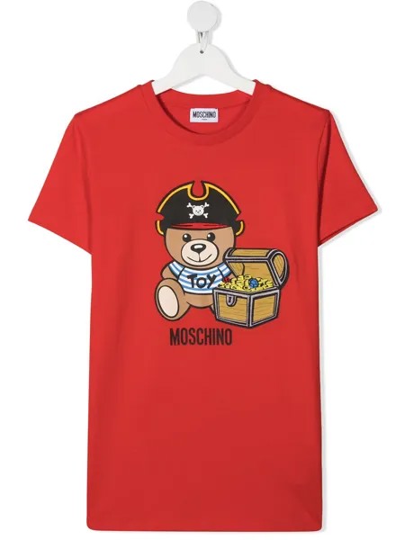 Moschino Kids футболка с принтом Teddy Bear