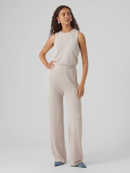 Тканевые брюки Vero Moda, бежевый