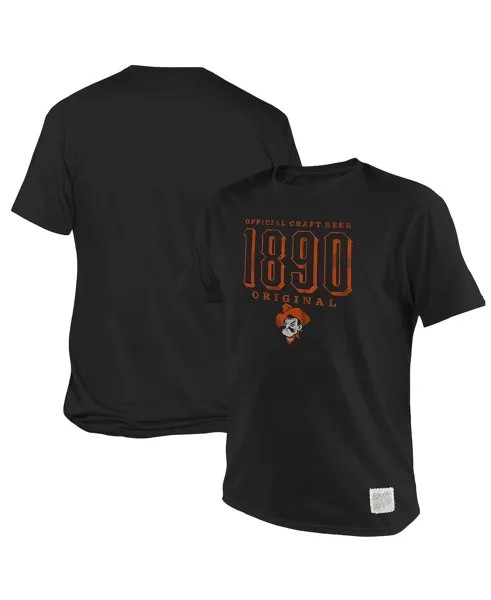 Мужская черная футболка с оригинальным логотипом Oklahoma State Cowboys 1890 Original Retro Brand