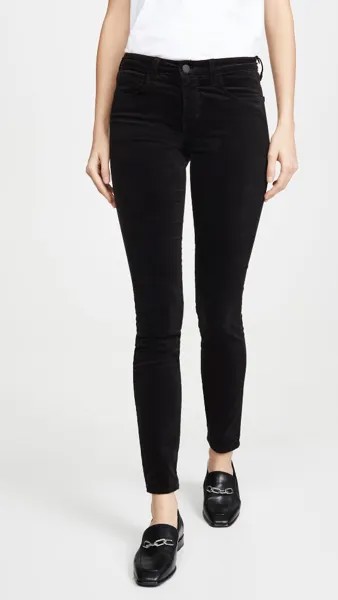 Брюки L'AGENCE Marguerite Velvet High Rise Skinny