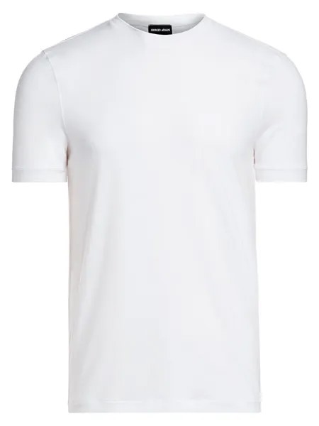 Базовая футболка с круглым вырезом Giorgio Armani, белый