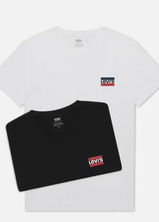 Комплект мужских футболок Levi's 2-Pack Crewneck Graphic, цвет комбинированный, размер M