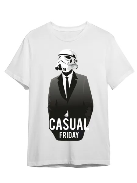 Футболка унисекс СувенирShop Звездные войны/Star wars 27 белая 3XL (56-58)
