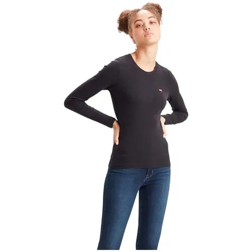 Лонгслив Levi's, размер XXS(40RU), черный