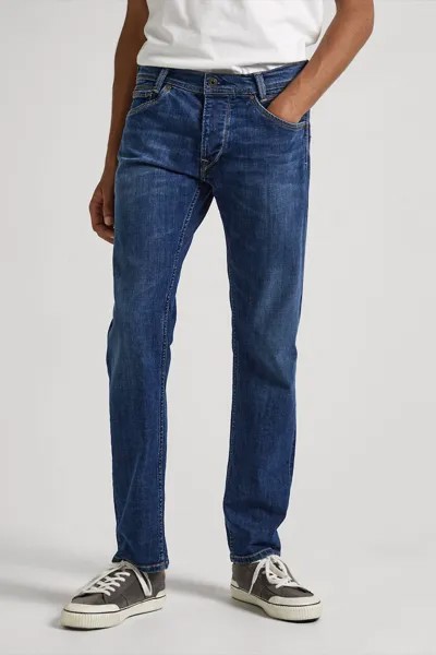Джинсы на теле Pepe Jeans London, синий