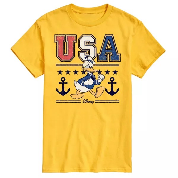 Мужская футболка Disney's Donald Duck с рисунком военно-морского флота США