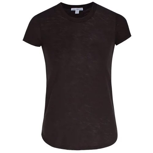 James Perse Темно-серая хлопковая футболка