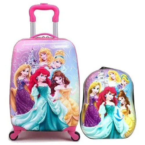 Чемодан-рюкзак Impresa, ABS-пластик, ручная кладь, 29х40х21 см, 1.7 кг, телескопическая ручка, розовый