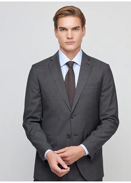 Черный мужской костюм Slim Fit с нормальной талией BBFW23MSU009 Brooks Brothers, черный