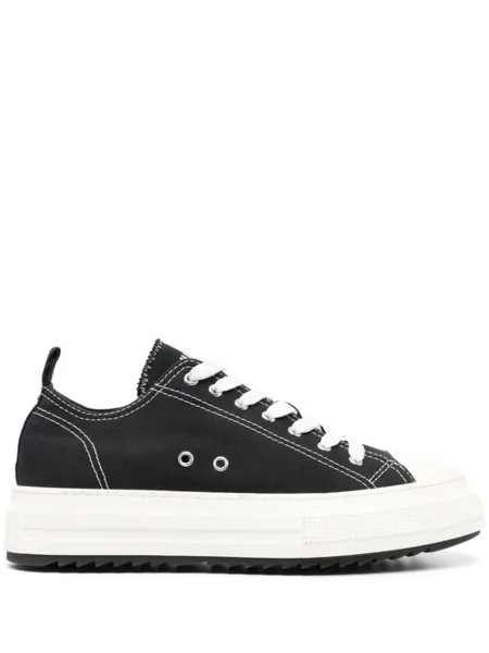 Dsquared2 кеды на платформе, черный
