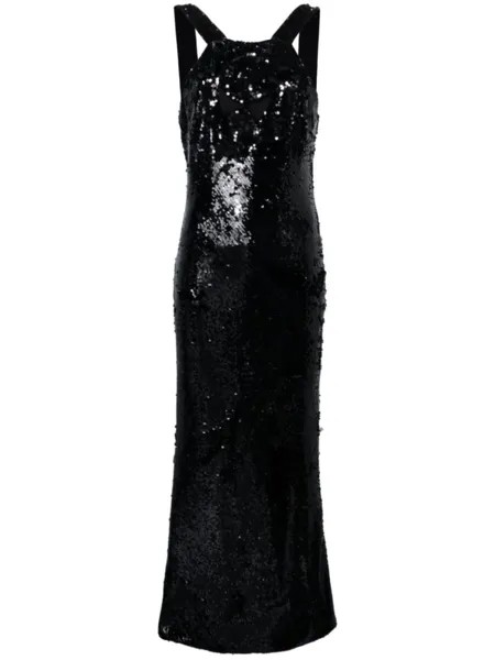 Roland Mouret платье с пайетками, черный