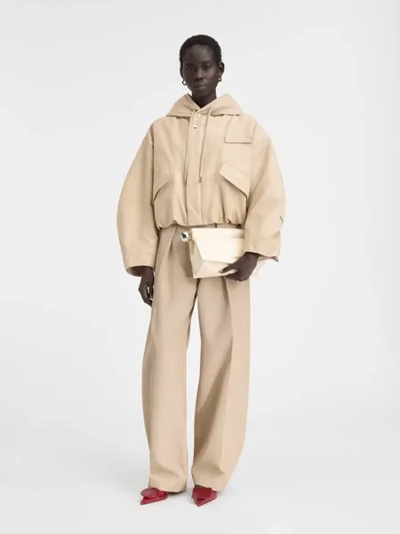 Укороченная парка Куртка-парка Карако Jacquemus, бежевый