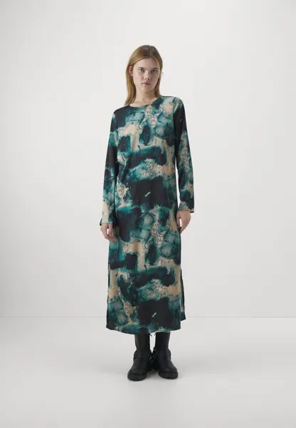 Летнее платье PCKATRINE O NECK MIDI DRESS Pieces, ирландско-кремовый/мульти