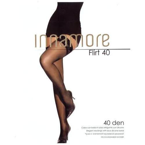 Чулки Innamore Flirt, 40 den, размер 1-2, miele