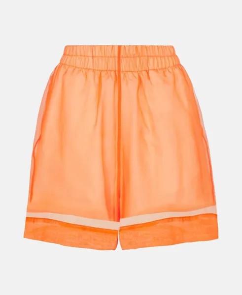 Шелковые шорты Dries Van Noten, оранжевый