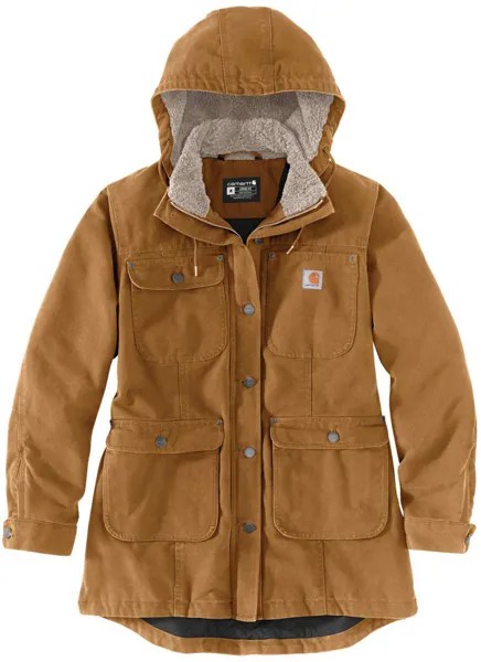 Пальто женское Carhartt Loose Fit Weathered Duck, коричневый