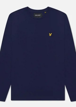 Мужской лонгслив Lyle & Scott Crew Neck, цвет синий, размер M