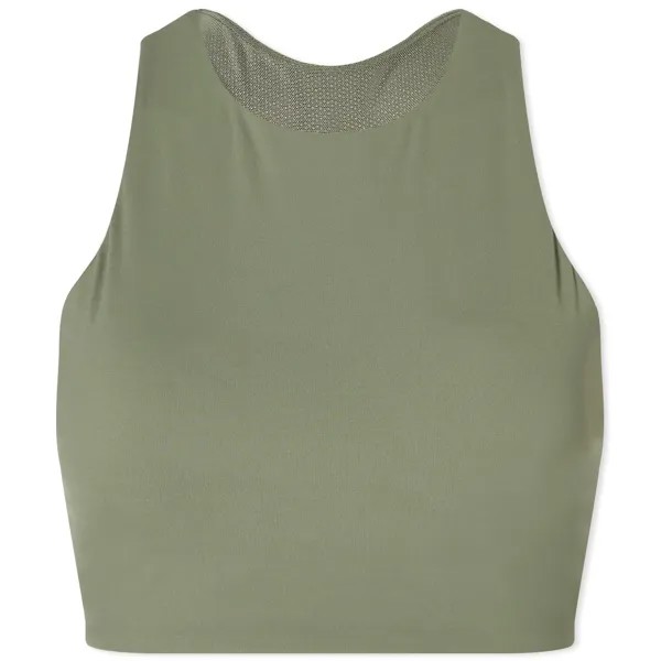 Топ Adanola Ultimate Branded Mesh Back Bra, хаки