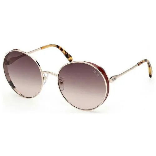 Солнцезащитные очки Emilio Pucci, золотой, коричневый